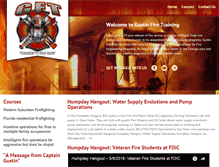 Tablet Screenshot of gustinfiretraining.com
